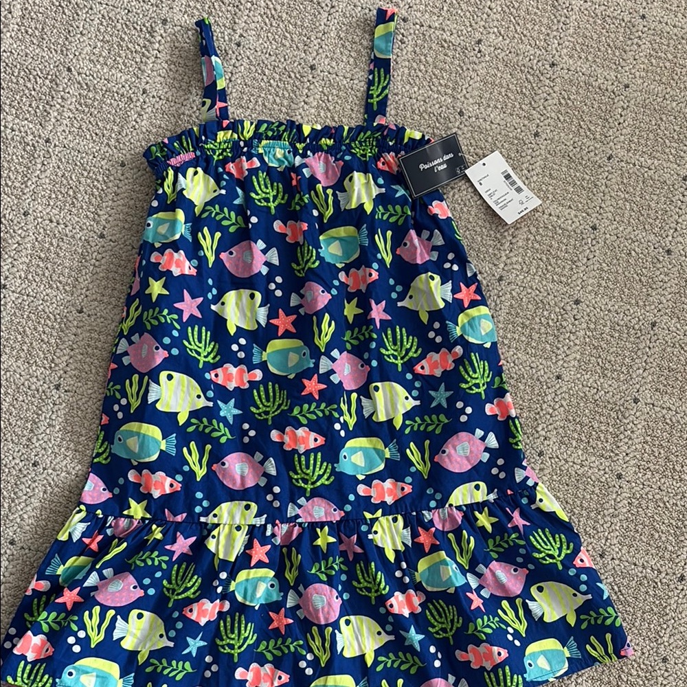 Gymboree Fish Print Sun Dress 8